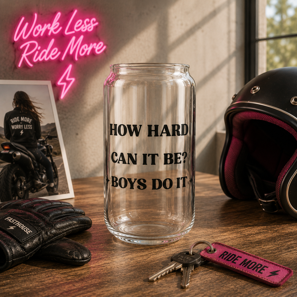 Hard Hard Can It Be Boy's Do It - Glass Tumbler