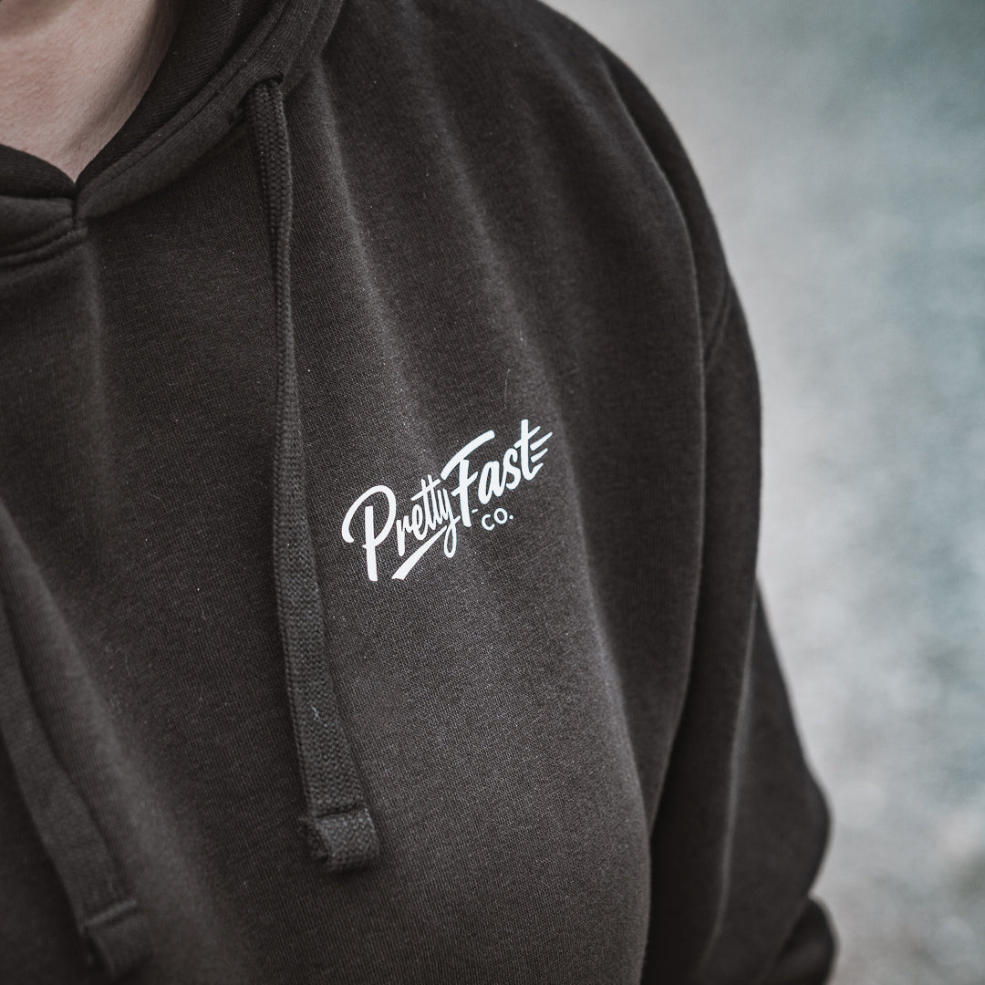 PrettyFastCo How Hard Can It Be Hoodie In Black