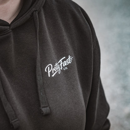 PrettyFastCo How Hard Can It Be Hoodie In Black