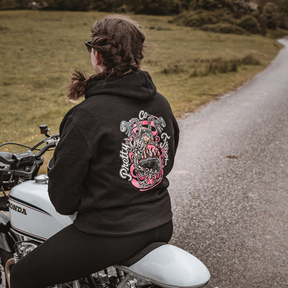 PrettyFastCo Pretty to the Bone Hoodie In Black