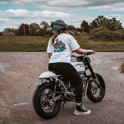 PrettyFastCo Sunset Rider S/S Tee In White