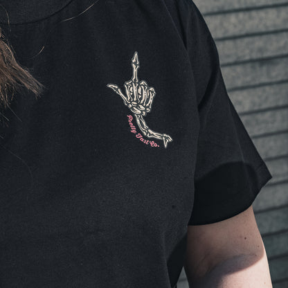 PrettyFastCo Pretty to the Bone S/S Tee In Black