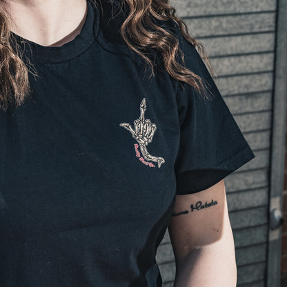 PrettyFastCo Pretty to the Bone S/S Tee In Navy