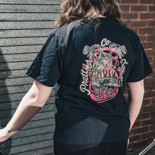 PrettyFastCo Pretty to the Bone S/S Tee In Navy