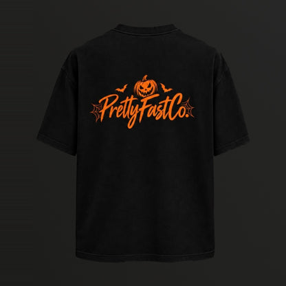 Pretty Fast Co Halloween Limited Edition Tee With Orange Logo
