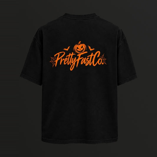 Pretty Fast Co Halloween Limited Edition Tee With Orange Logo